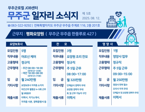 무주군 일자리 소식지_제 5호